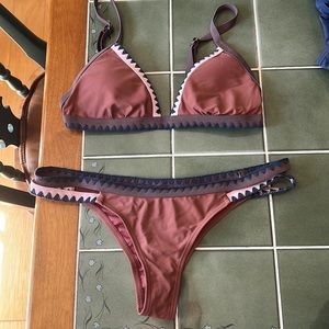 Triangle bikini with cheeky bottom